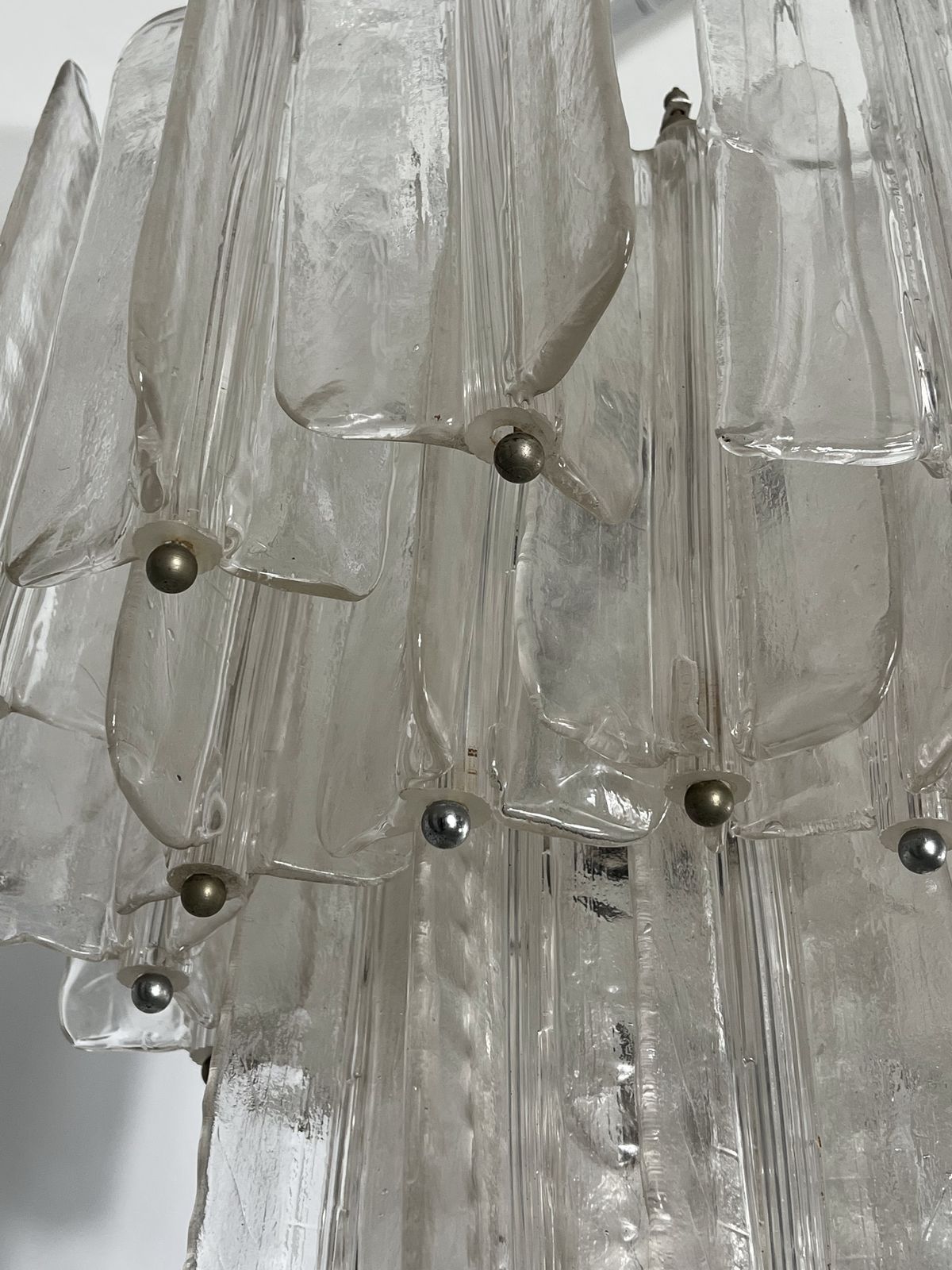 Gorgeous Pair Of Mid Century Murano Glass Chandeliers By Toni Zuccheri For Venini photo 10627.5