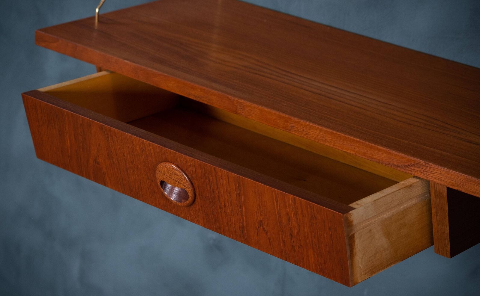 Wall Mounted Shelving In Teak, Danish Design, 1960s photo 438.0