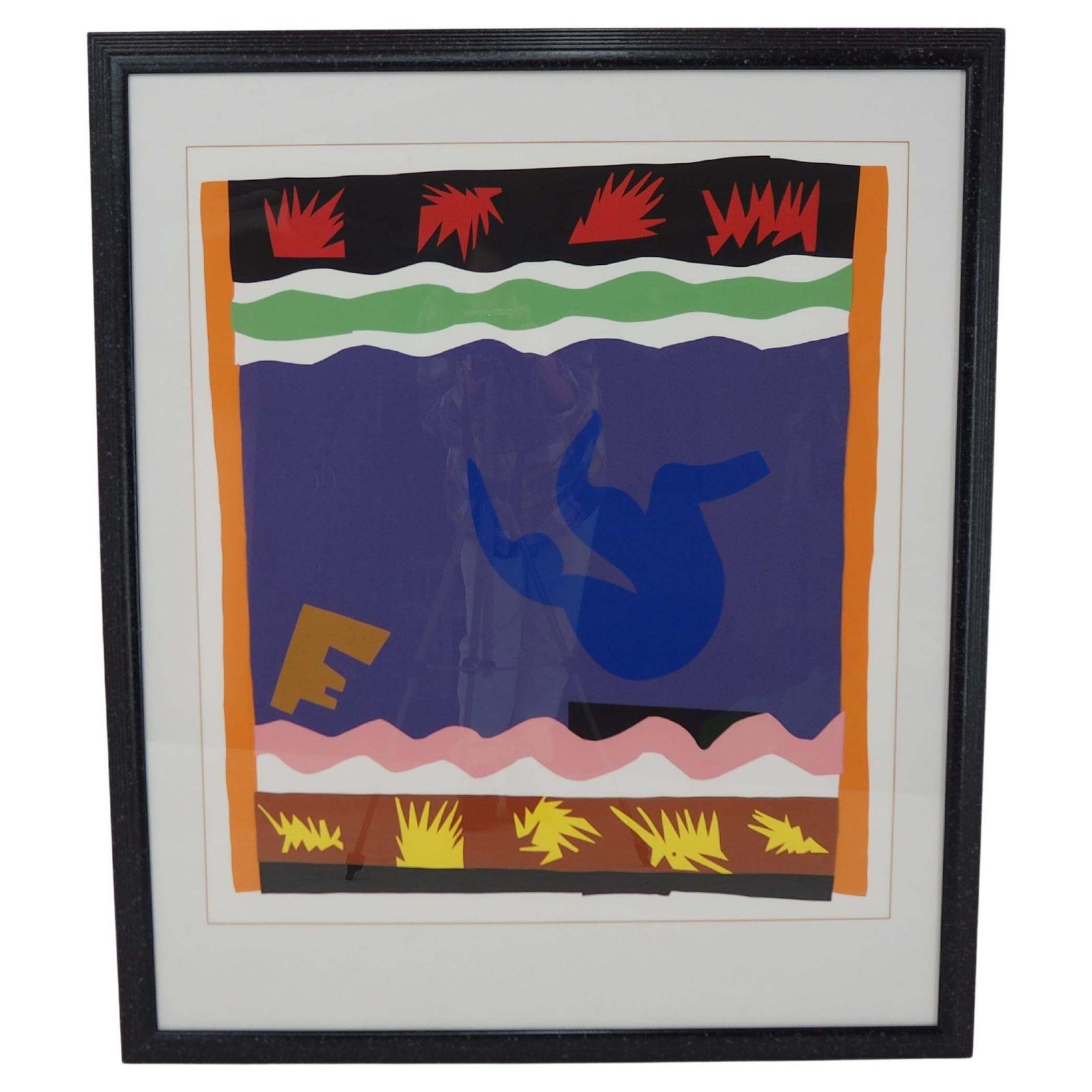Vintage Abstract Poster By Henri Matisse, 1990s