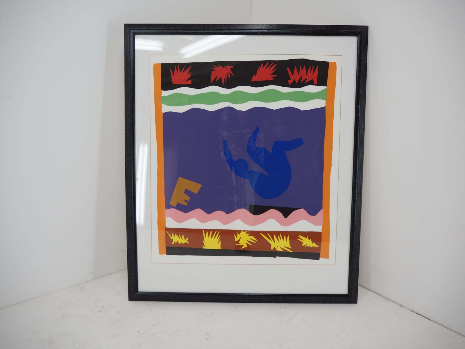 Vintage Abstract Poster By Henri Matisse, 1990s photo for sale