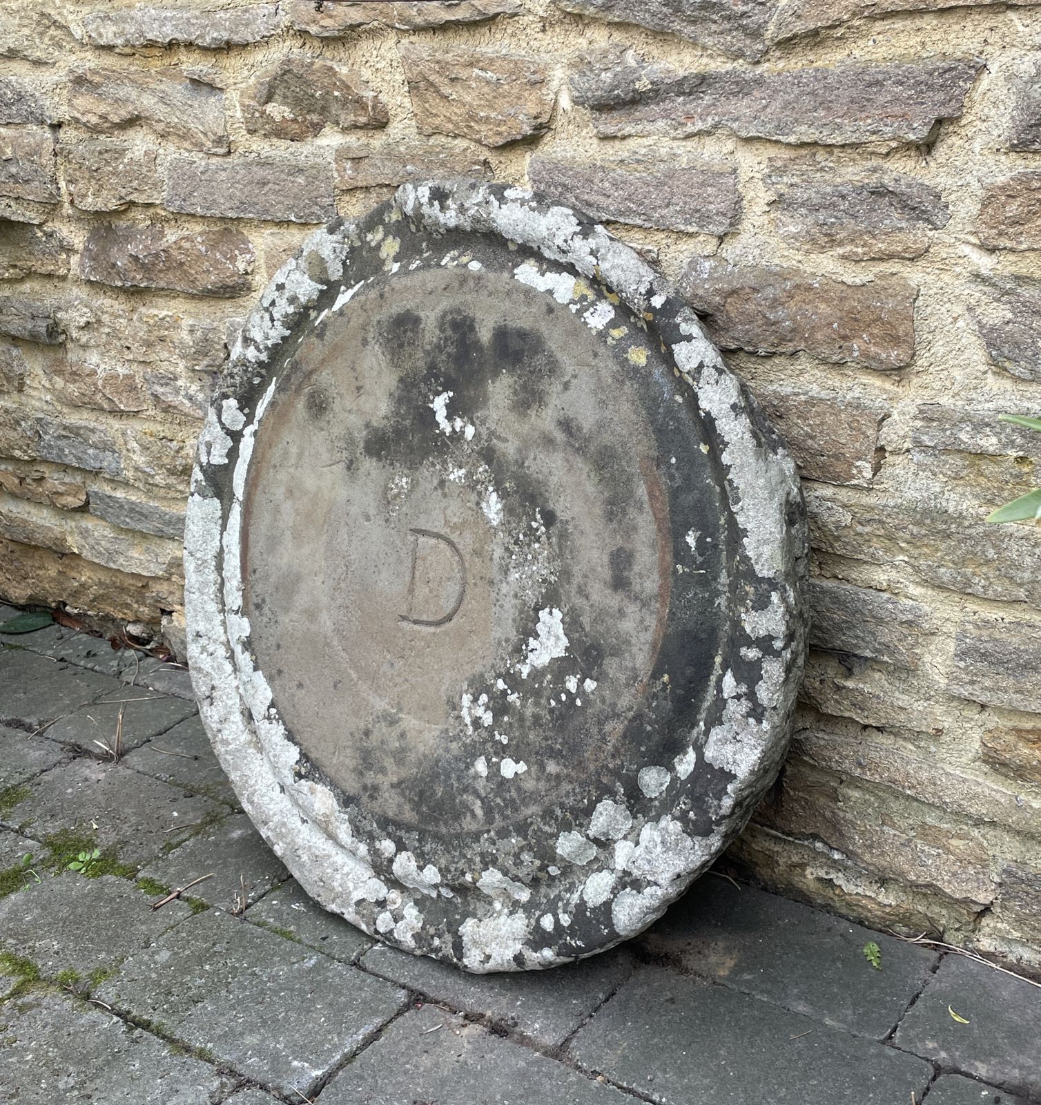 Antique Carved Limestone Mill Stone Base From A Bath Manor House photo furniture