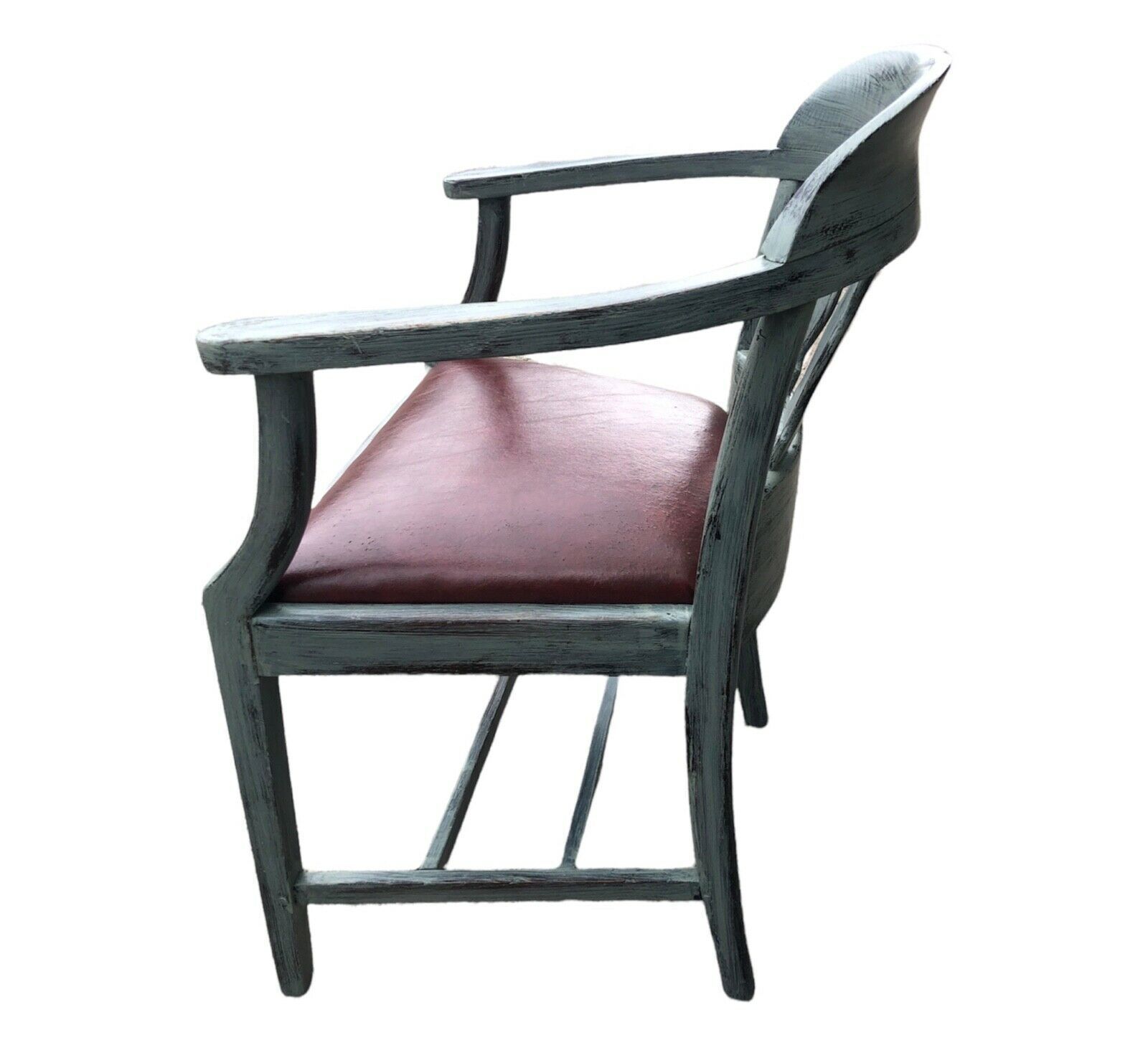Handsome Vintage Heavy Oak Desk Chair photo furniture