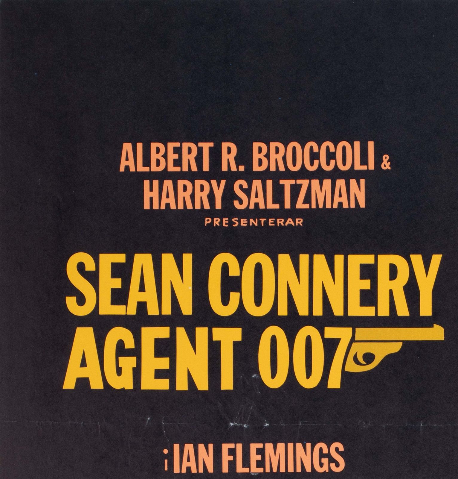 Goldfinger 1965 Swedish Film Poster, Aberg photo for sale