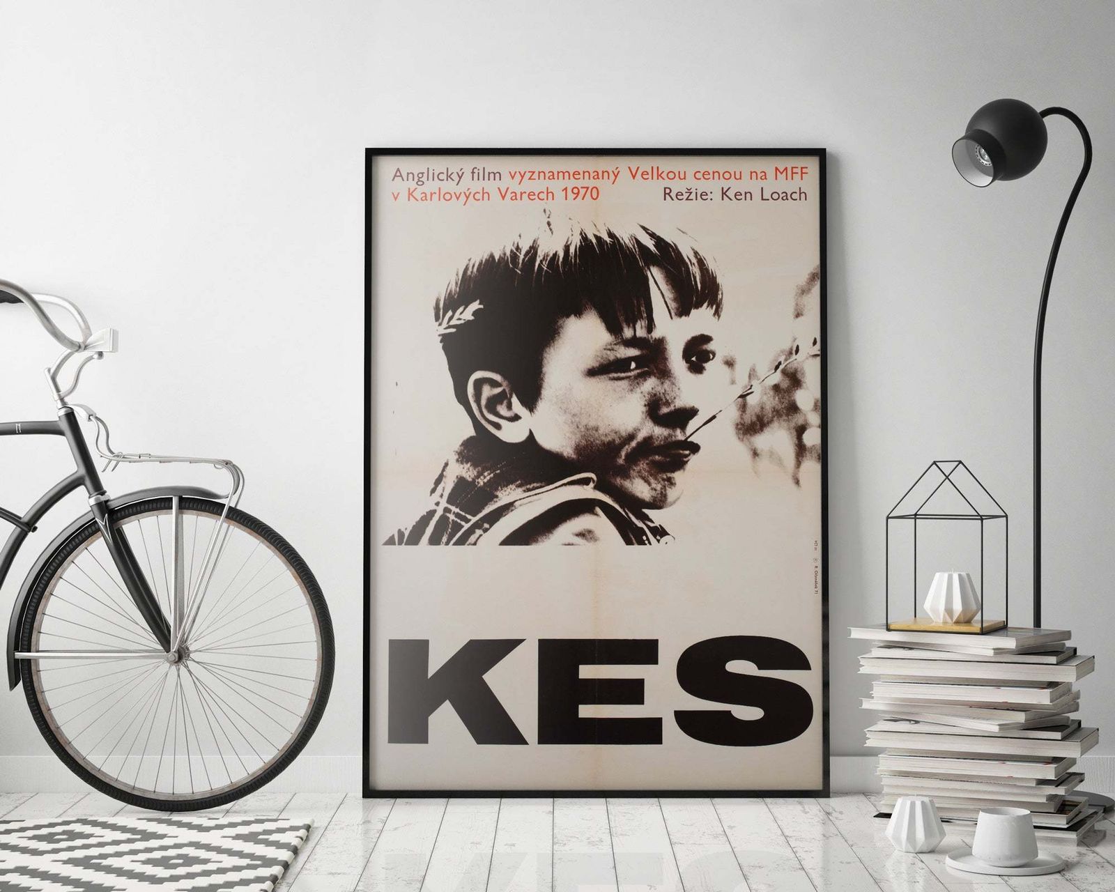Kes 1971 Czech A1 Film Poster, Ocenasek photo furniture
