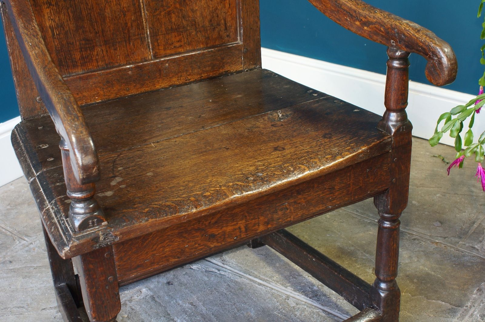 17th Century Oak Wainscot Chair. photo furniture
