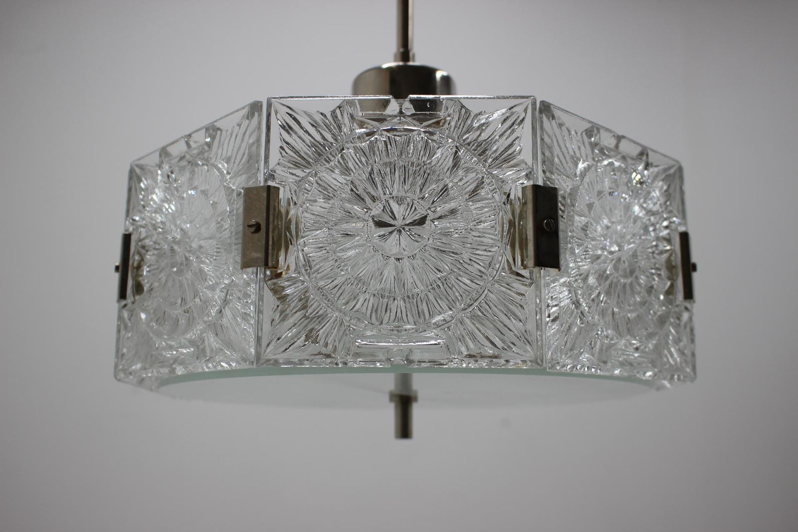 Design Mid Century Glass Pendant By Kamenicky Senov, 1970s   Up To Six Pieces ! photo 498.0