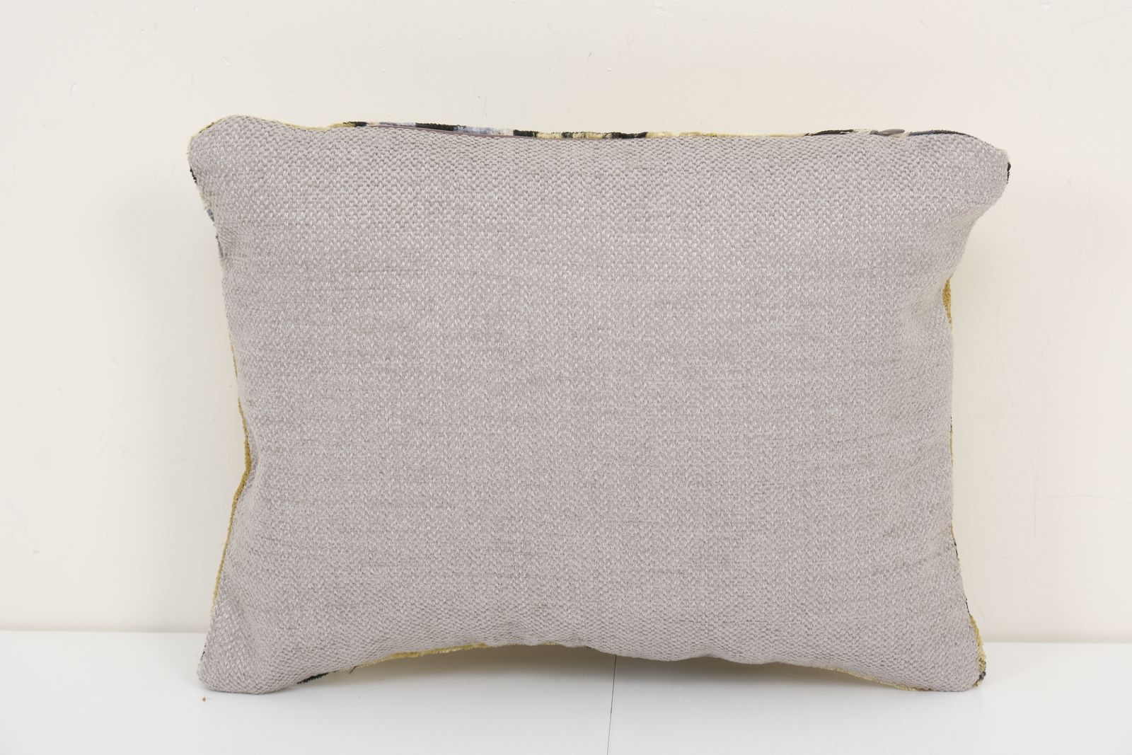 10" X 14" Small Yellow Eye Pillow   Silk Ethnic Velvet Lumbar Pillow Cover   Ethnic Decorative Pillow   Velvet Ikat Pillow photo Textiles