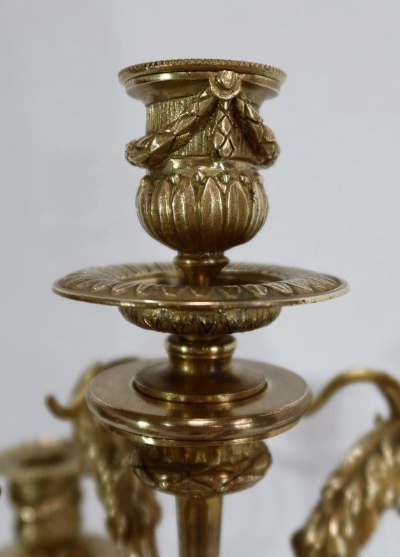 Important Bronze Candelabrum   2nd Half Of The 19th Century photo 1720.1