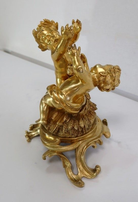 Group In Gilt Bronze, In The Style Of Louis XV, Napoleon III Period   Circa 1850 photo for sale