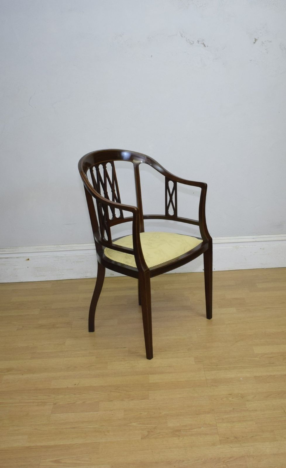 Edwardian Inlaid Tub Chair, 1900s photo 545.0