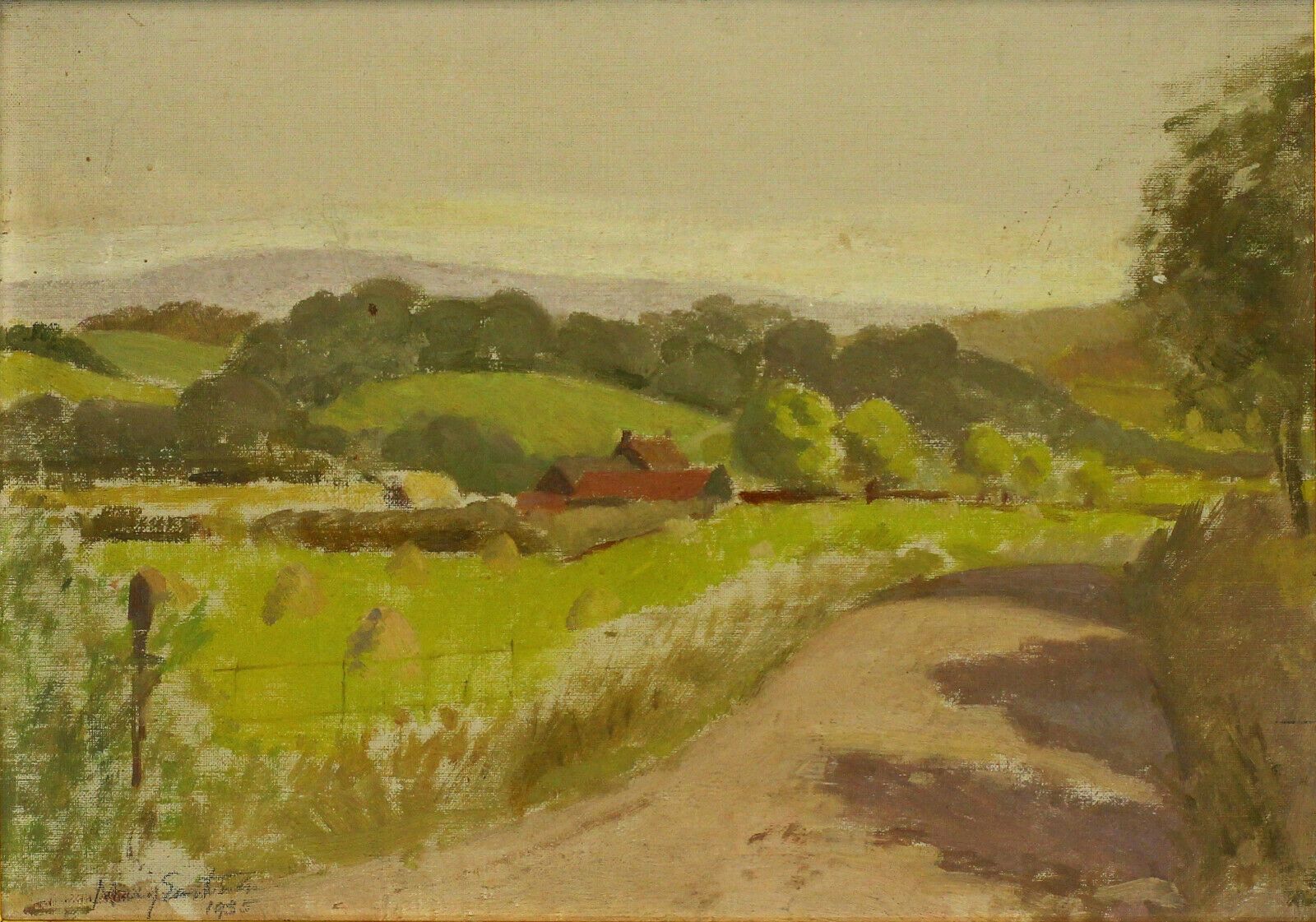 Oil On Board By Mary Eastman Rural Scene photo furniture