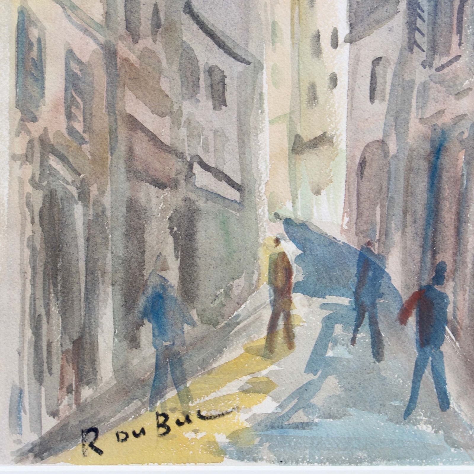 950.0 Parisian Street Scene' By Roland Dubuc (Circa 1970s) photo