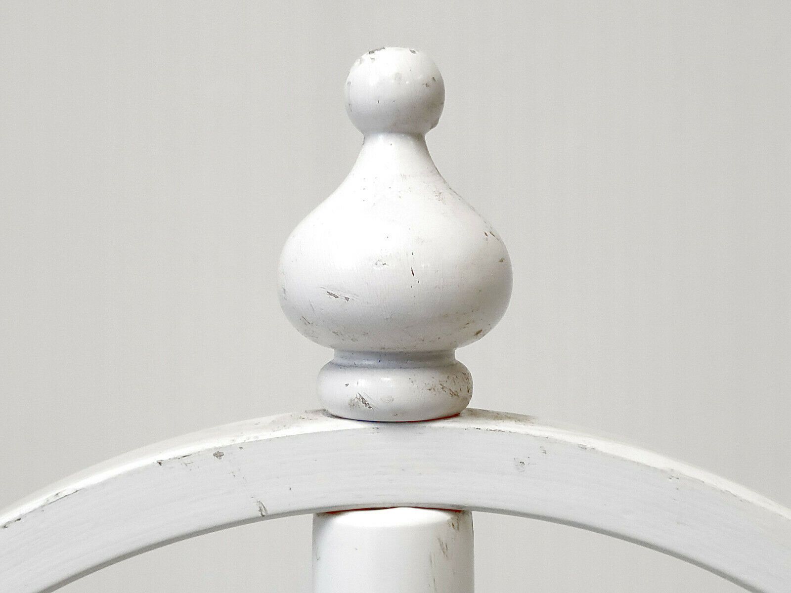 Coat Rack Vintage Coat Rack 1950 White Lacquered Wood 50s 1950s Sputnik photo 312.0