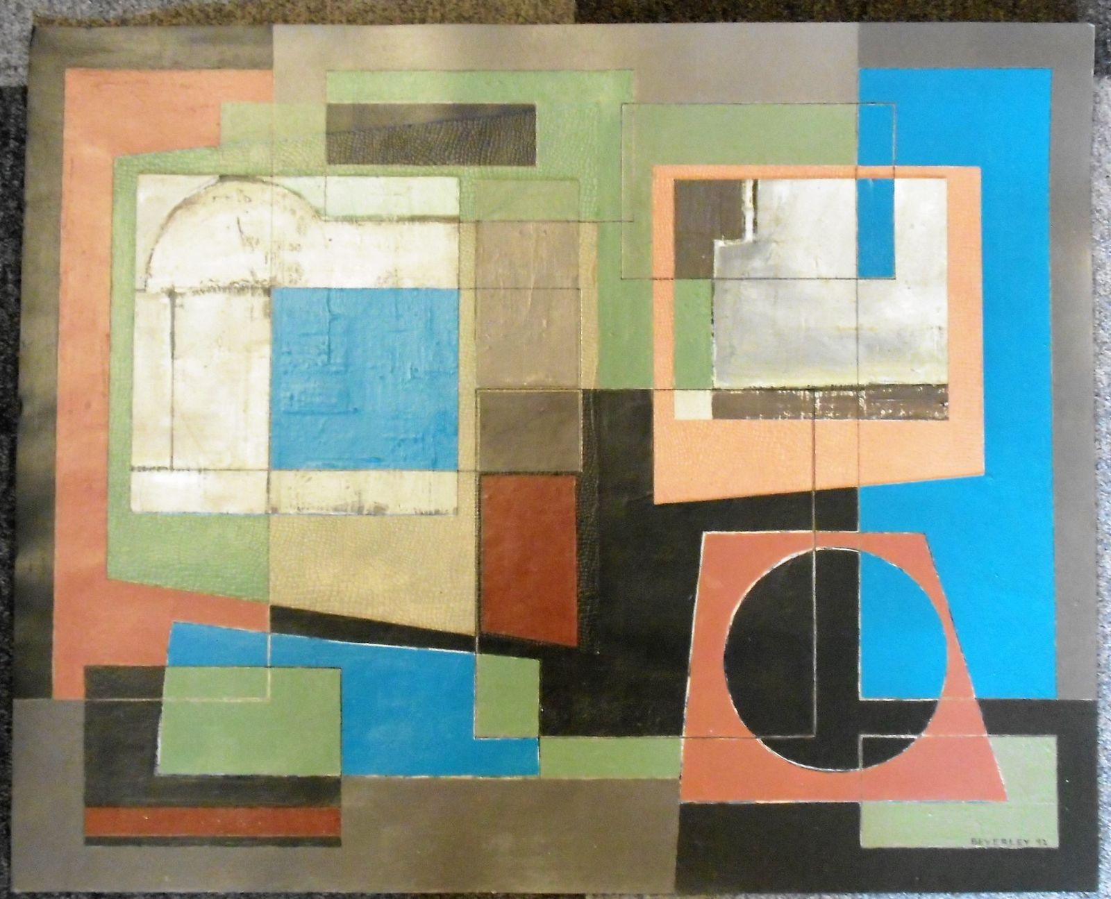 Untitled (Mixed Media On Handmade Paper) By Beverley Peter Meyers photo furniture