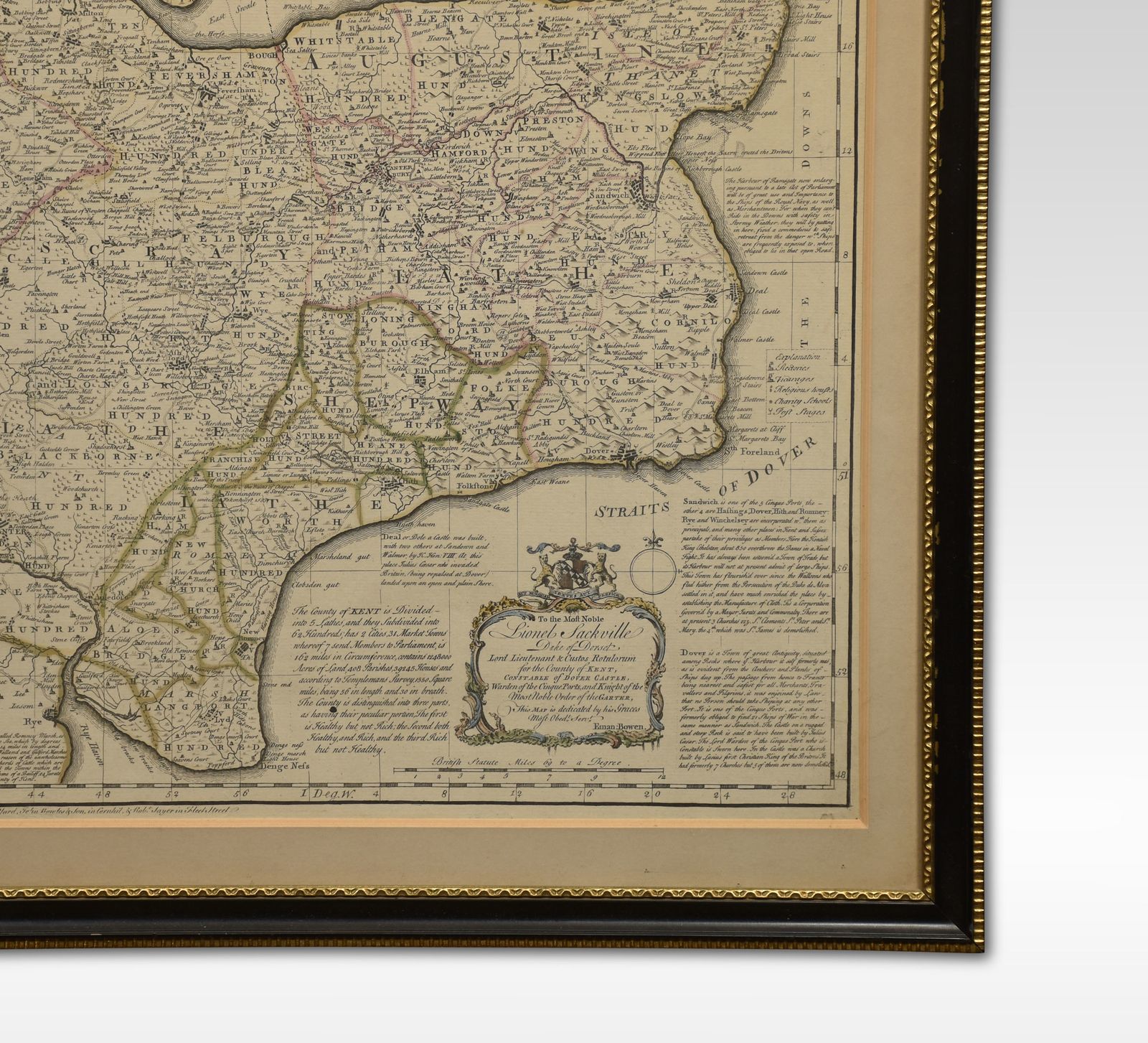 Map Of Essex By Emanuel Bowen photo for sale
