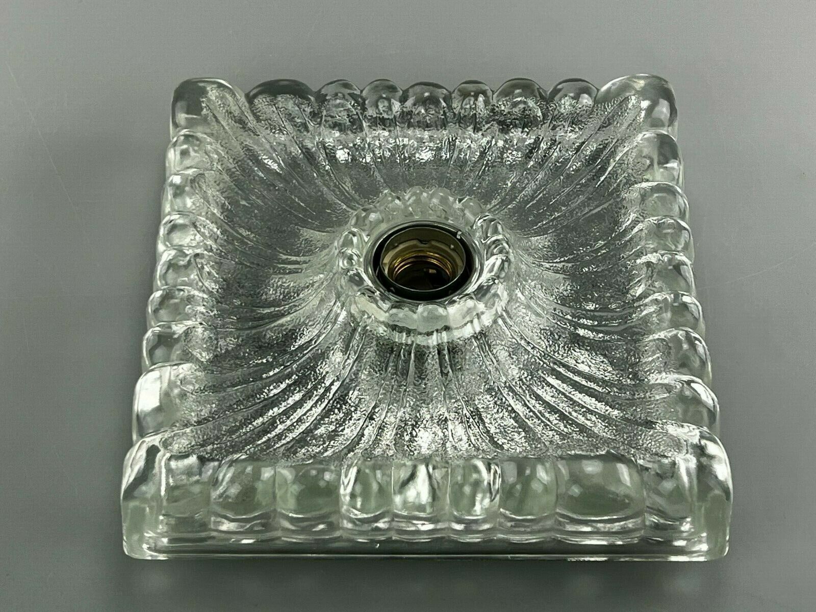 60s 70s Lamp Light Wall Lamp Wall Lamp Ice Glass Space Age Design 60s photo Lighting