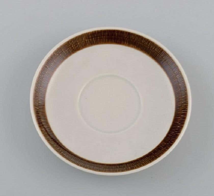 Hertha Bengtsson For Rörstrand, 10 Koka Coffee Cups With Saucers photo Home Decor