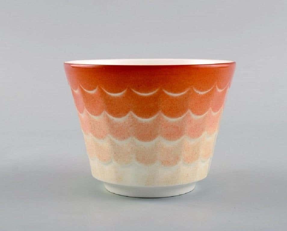 Wilhelm Kåge For Gustavsberg, Eight Art Deco Herb Pots In Glazed Porcelain photo Home Decor
