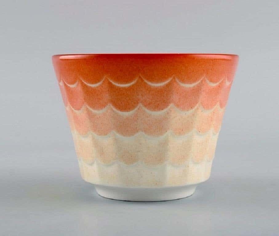 Wilhelm Kåge For Gustavsberg, Eight Art Deco Herb Pots In Glazed Porcelain photo 282.0