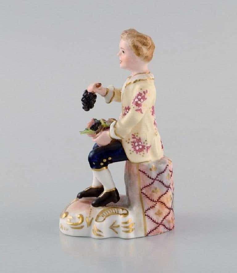 Royal Crown Derby, England, Hand Painted Porcelain Figure, "Fruitseller", 1930s photo for sale