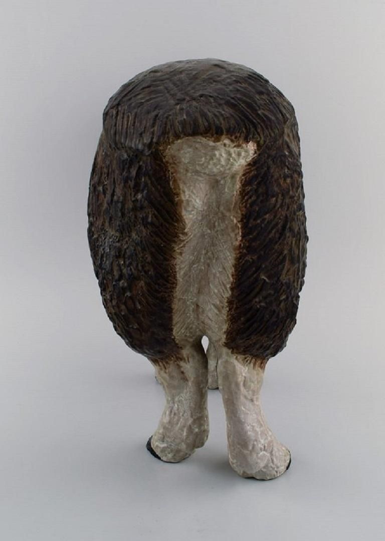 Jeanne Grut For Aluminia Colossal Sculpture In Glazed Ceramics Musk Ox Calf photo Art
