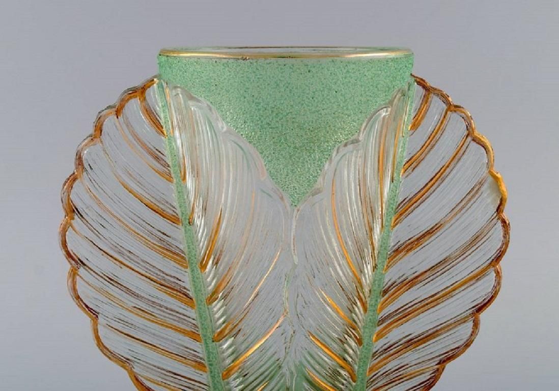 Pierre Gire, Aka Pierre D'avesn, Rare Art Deco Vase In Art Glass photo furniture