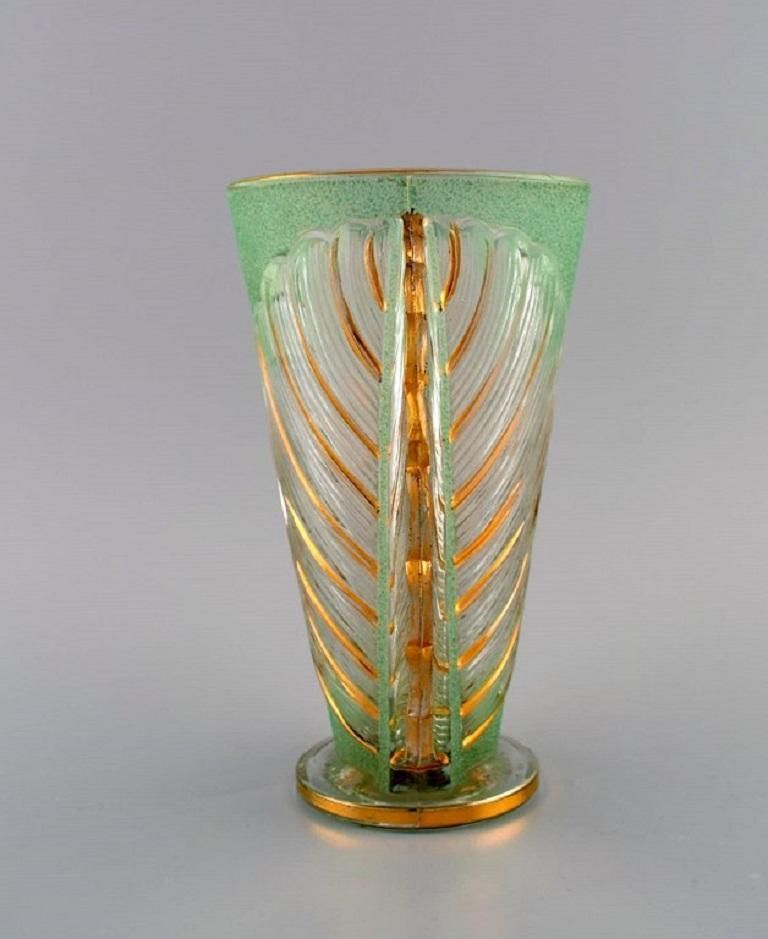 Pierre Gire, Aka Pierre D'avesn, Rare Art Deco Vase In Art Glass photo Home Decor