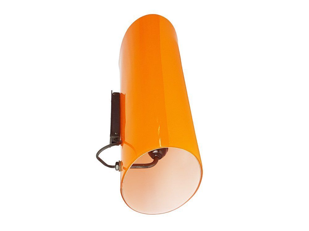 Brass, Orange And White Murano Glass Sconce By Vistosi, 1960s photo 1106.0
