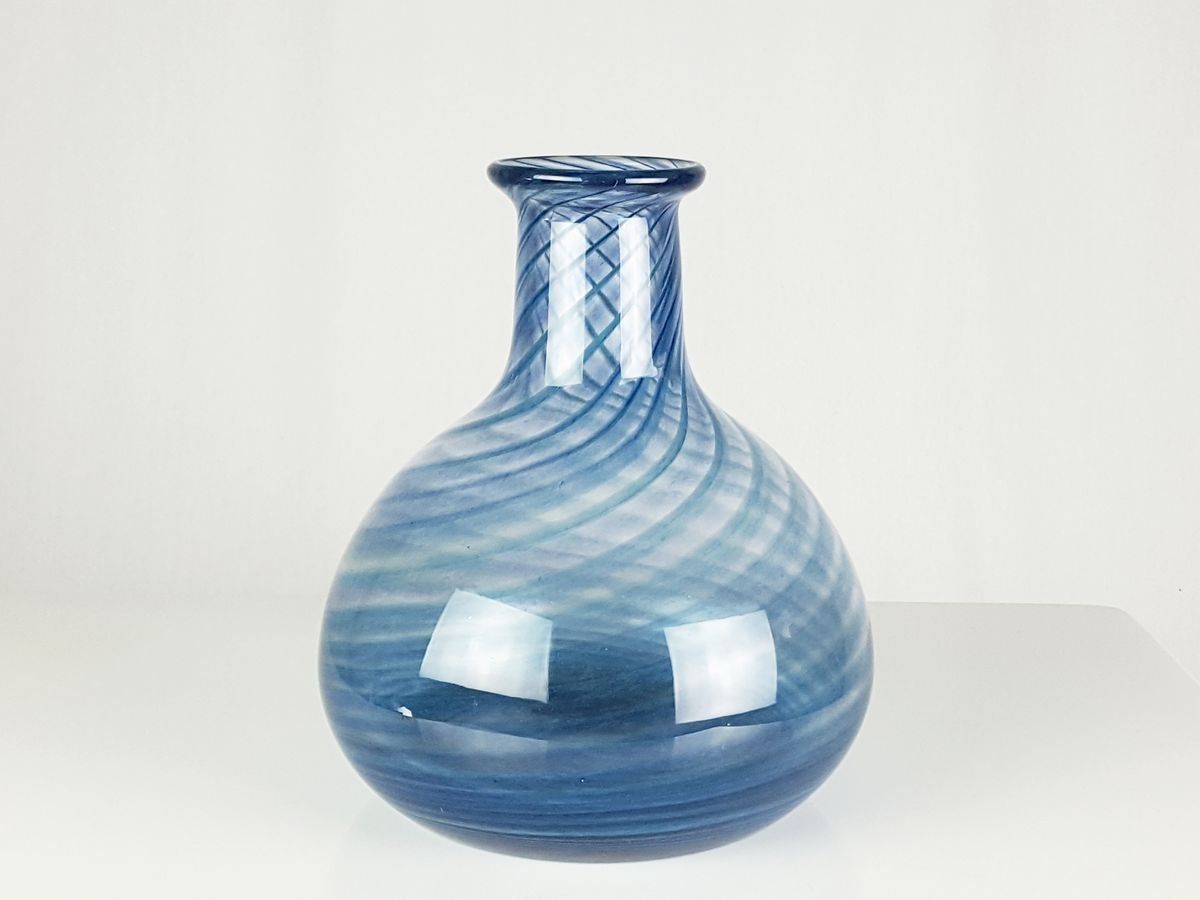 Blue & Clear Murano Glass Vase From Barovier & Toso photo Home Decor