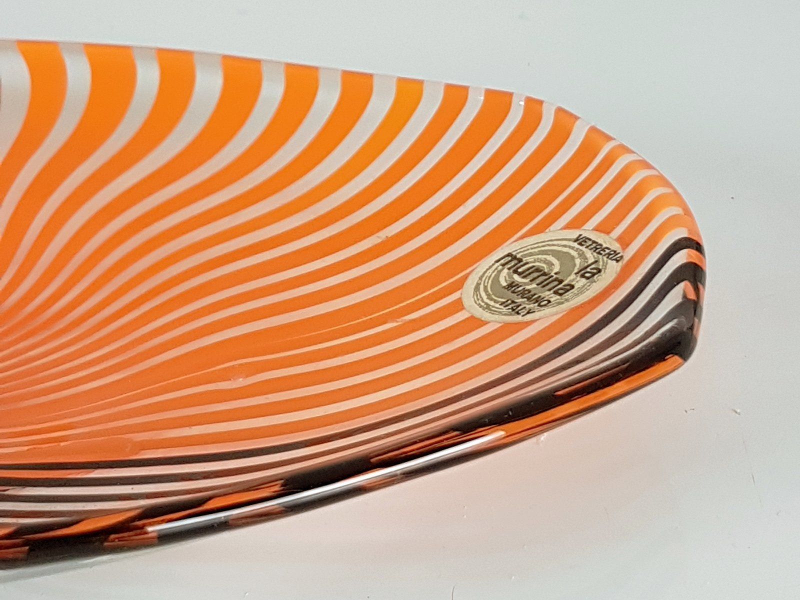 Small Murano Glass Plate By Gian Maria Potenza For La Murrina, 1960s photo 769.0