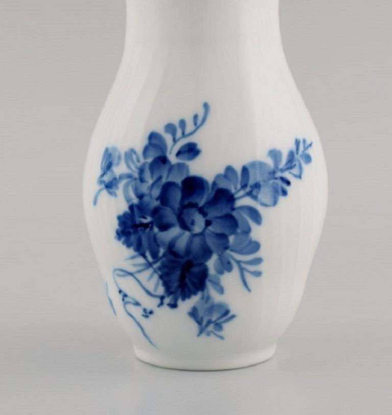 Two Royal Copenhagen Blue Flower Curved Vases, 1980 1984 photo Home Decor