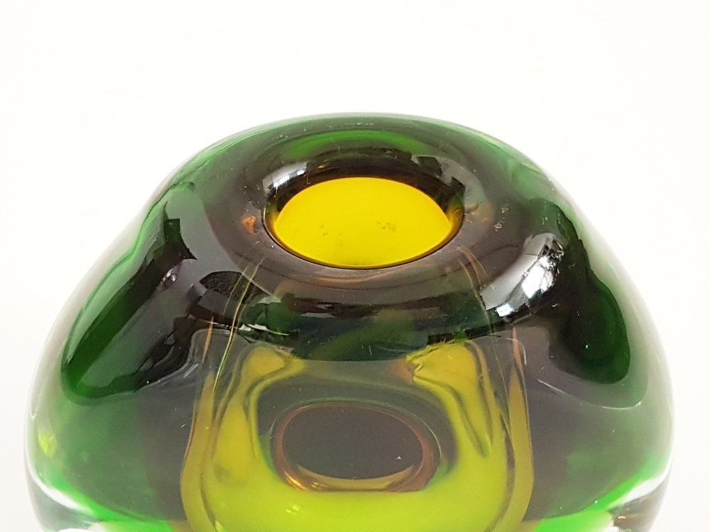 Submerged Glass Vase By Vladimir Mika For Moser, 1960s photo furniture