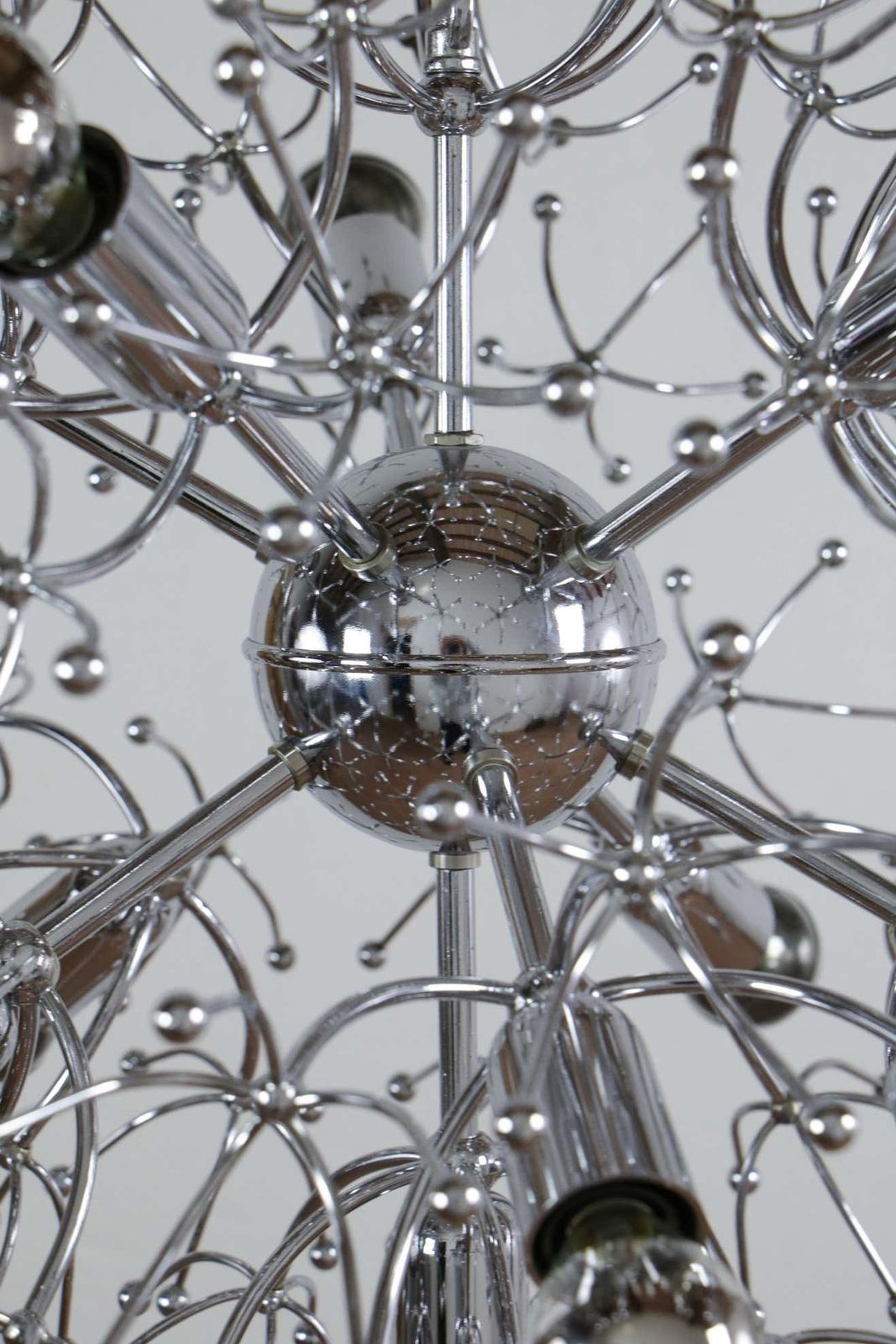 Italian Space Age Chrome Sputnik Chandelier, Pendant Lamp By Gaetano Sciolari photo 1600.0