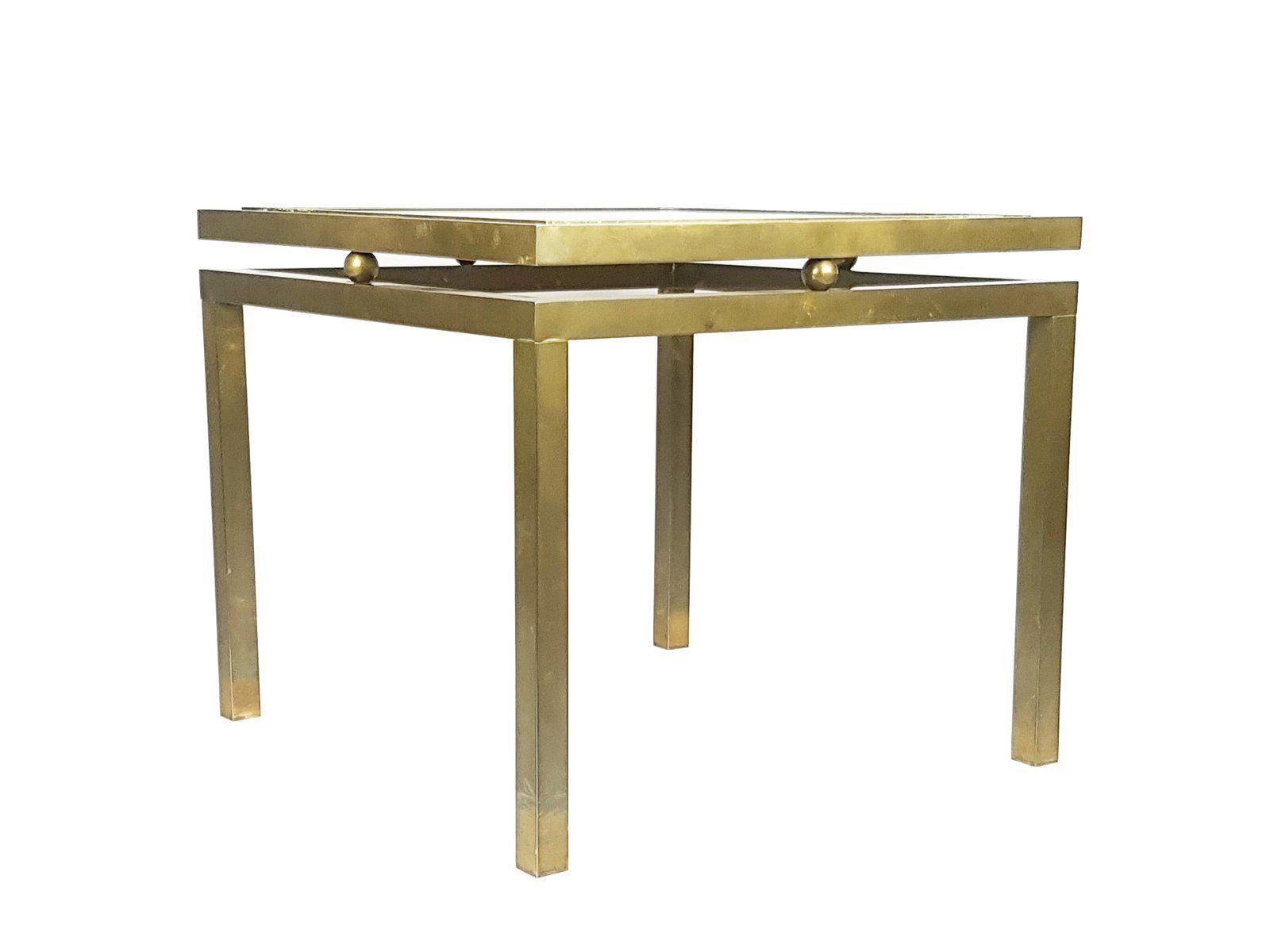 Italian White Marble And Brass Coffee Table, 1970s photo furniture