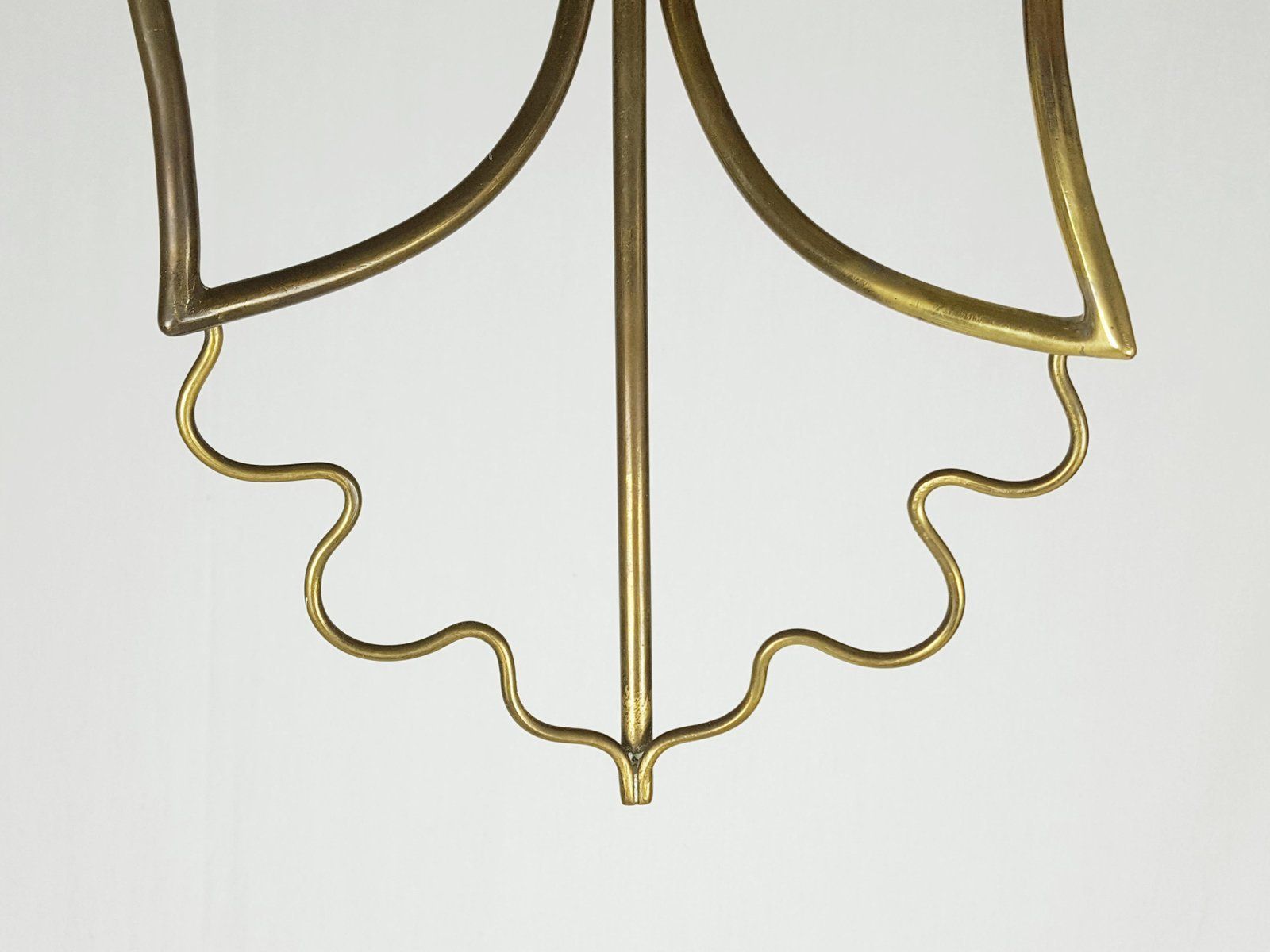 Italian White Metal & Brass Mid Century Sconces, Set Of 2 photo buy