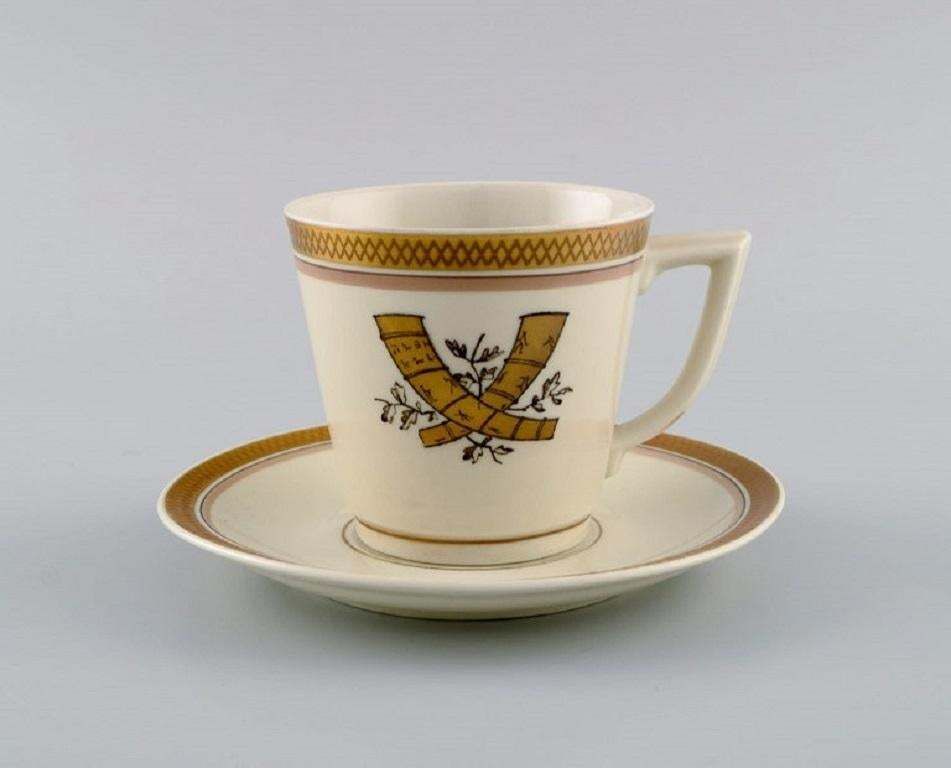 Royal Copenhagen Golden Horns Coffee Service For 10 People, 1960s photo furniture