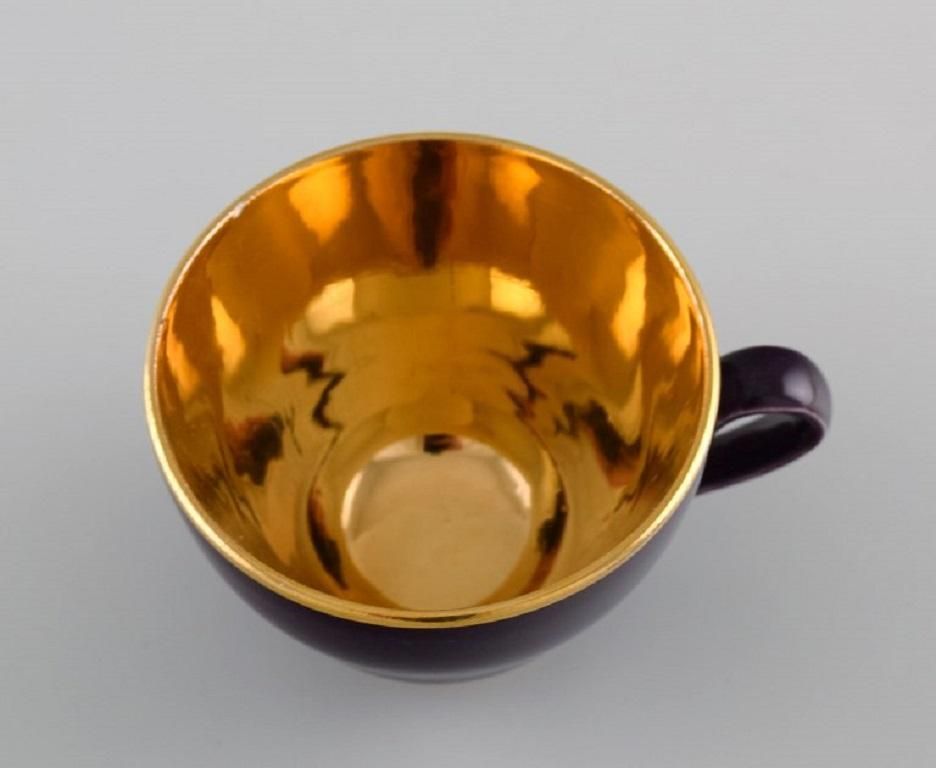 Three Royal Copenhagen / Aluminia Confetti Movcha Cups With Saucers photo 188.0
