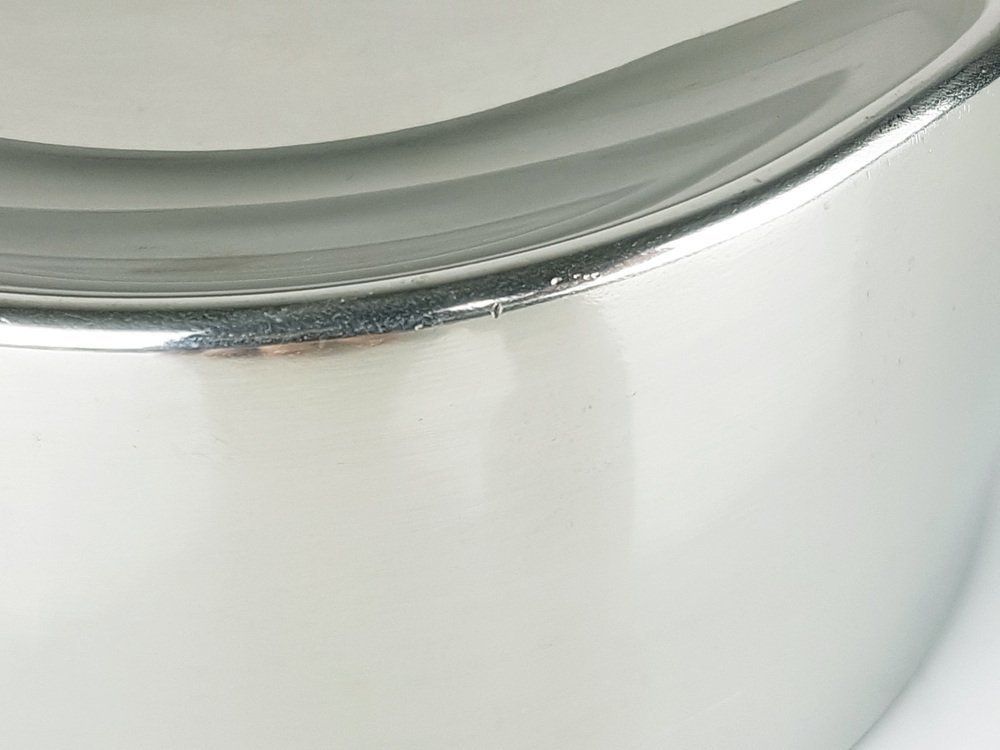 Steel And Black Plastic Table Ashtray By Emma Gismondi Schweinberger For Artemide, 1960s photo Home Decor
