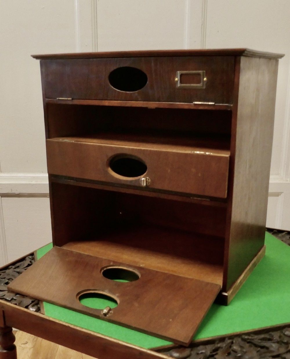 Art Deco Desk Top Filing Cabinet, Music Cabinet photo 438.0