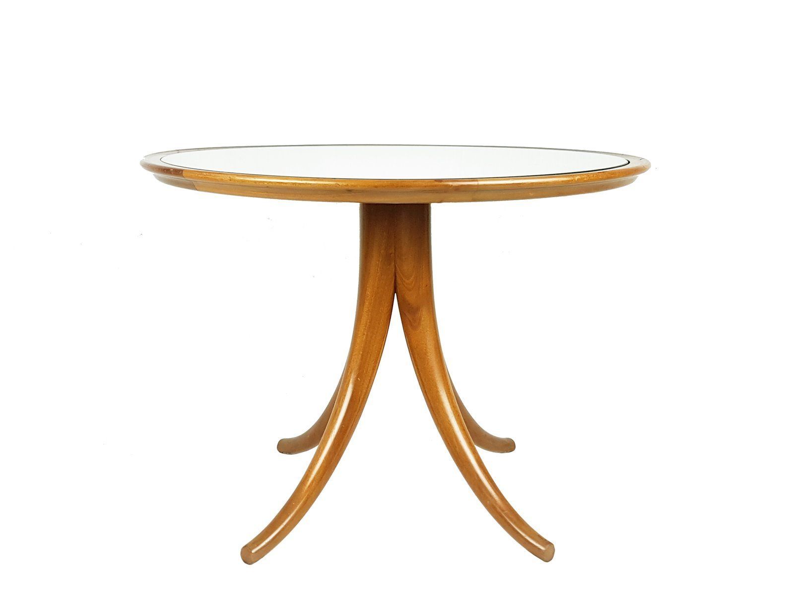 Coffee Table In Mirrored Glass And Wood By Pietro Chiesa For Fontana Arte, 1930s photo for sale