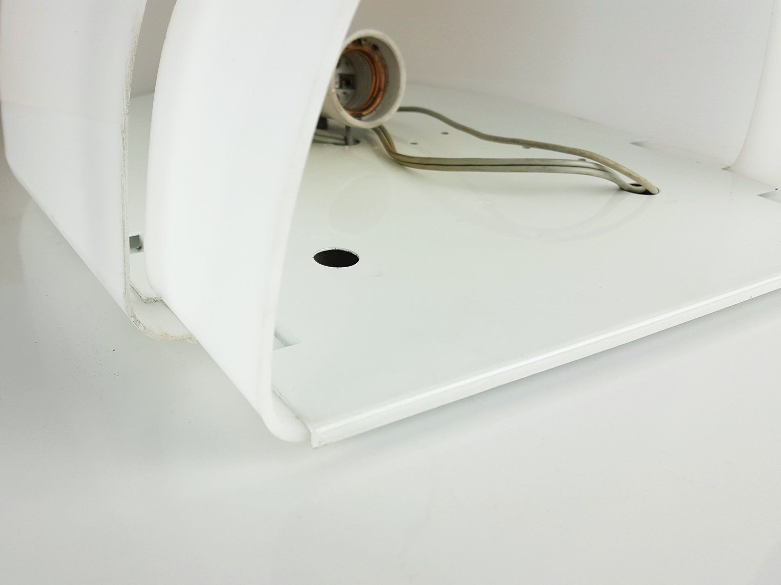 photo furniture White Plastic & Painted Metal Montparnasse Sconces By Sergio Asti For Candle, 1970s, Set Of 2