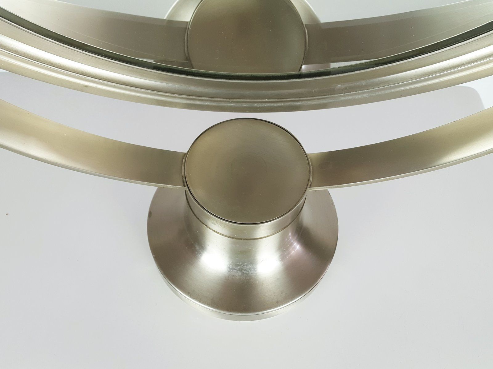 Nickel Plated Metal Table Mirror In The Style Of Sergio Mazza For Artemide photo 700.0
