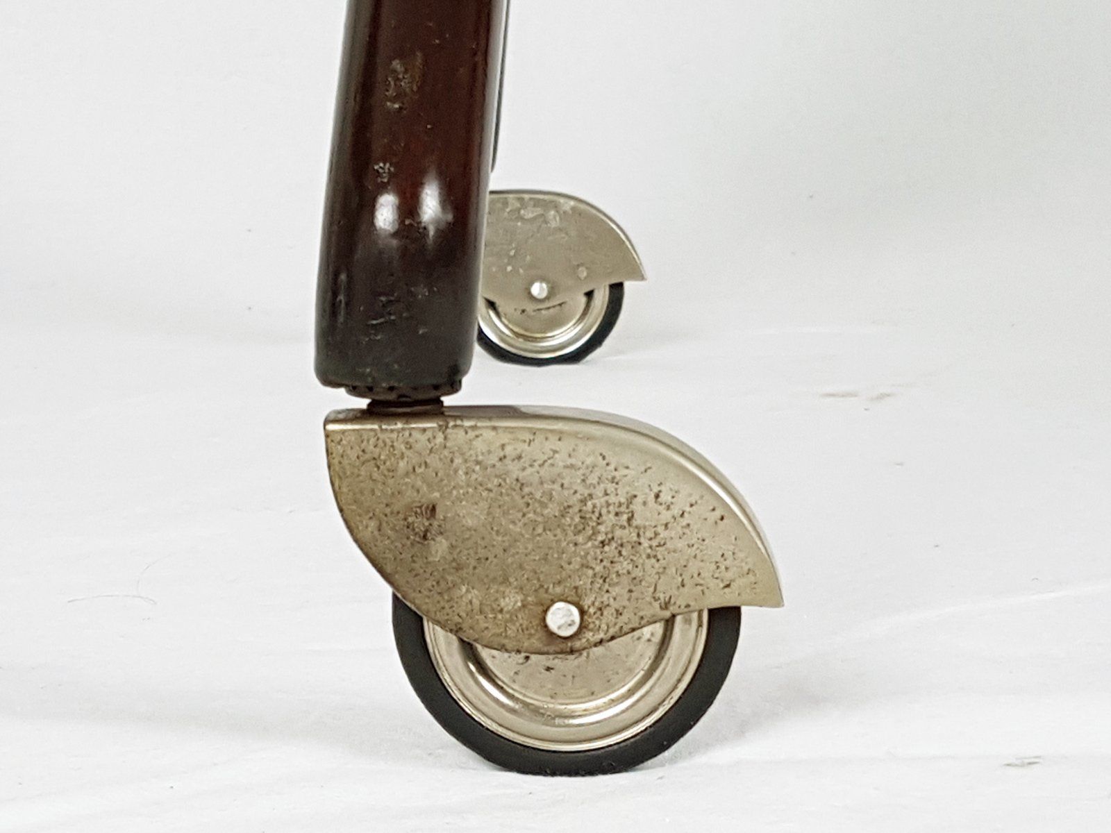 Furniture Mid Century Wooden Model 701 Swivel Trolley By Ico Parisi For De Baggis photo