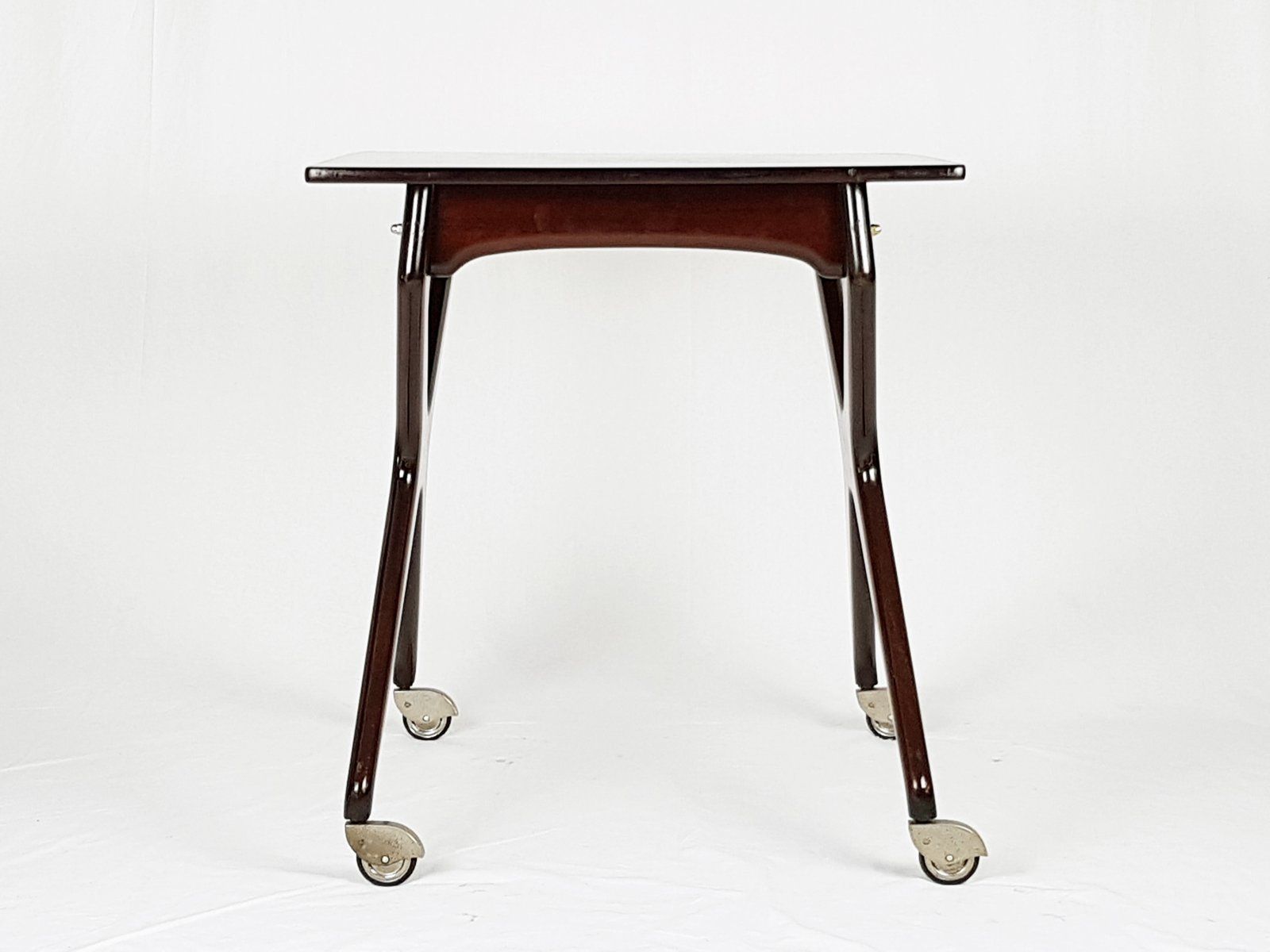 2975.0 Mid Century Wooden Model 701 Swivel Trolley By Ico Parisi For De Baggis photo