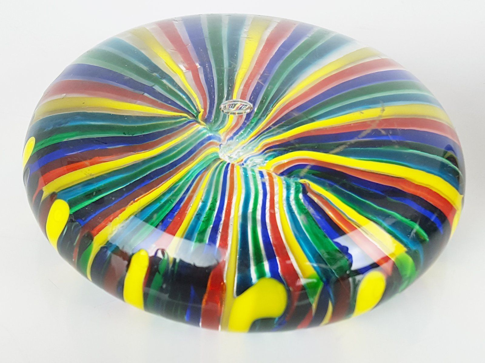 Multicolor Murano Glass Paperweights photo for sale
