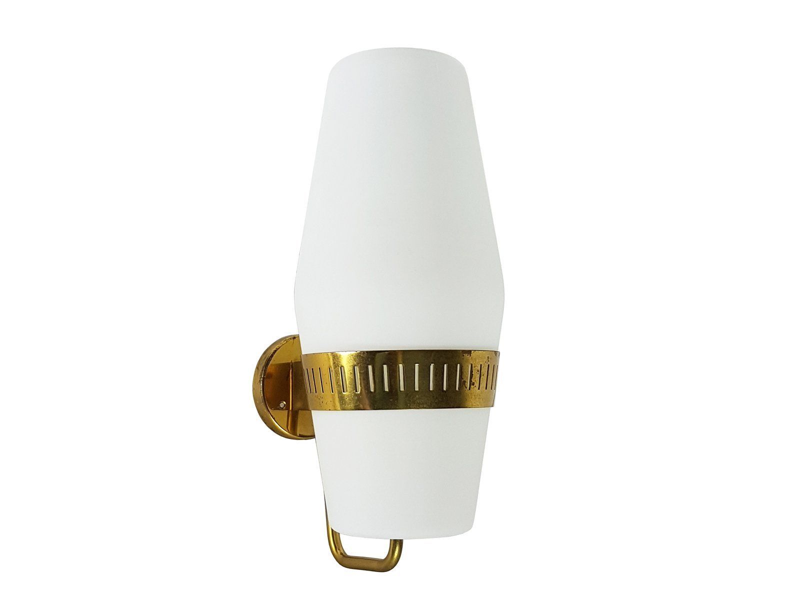 Large Brass And Glass Sconce By Bruno Gatta For Stilnovo photo furniture