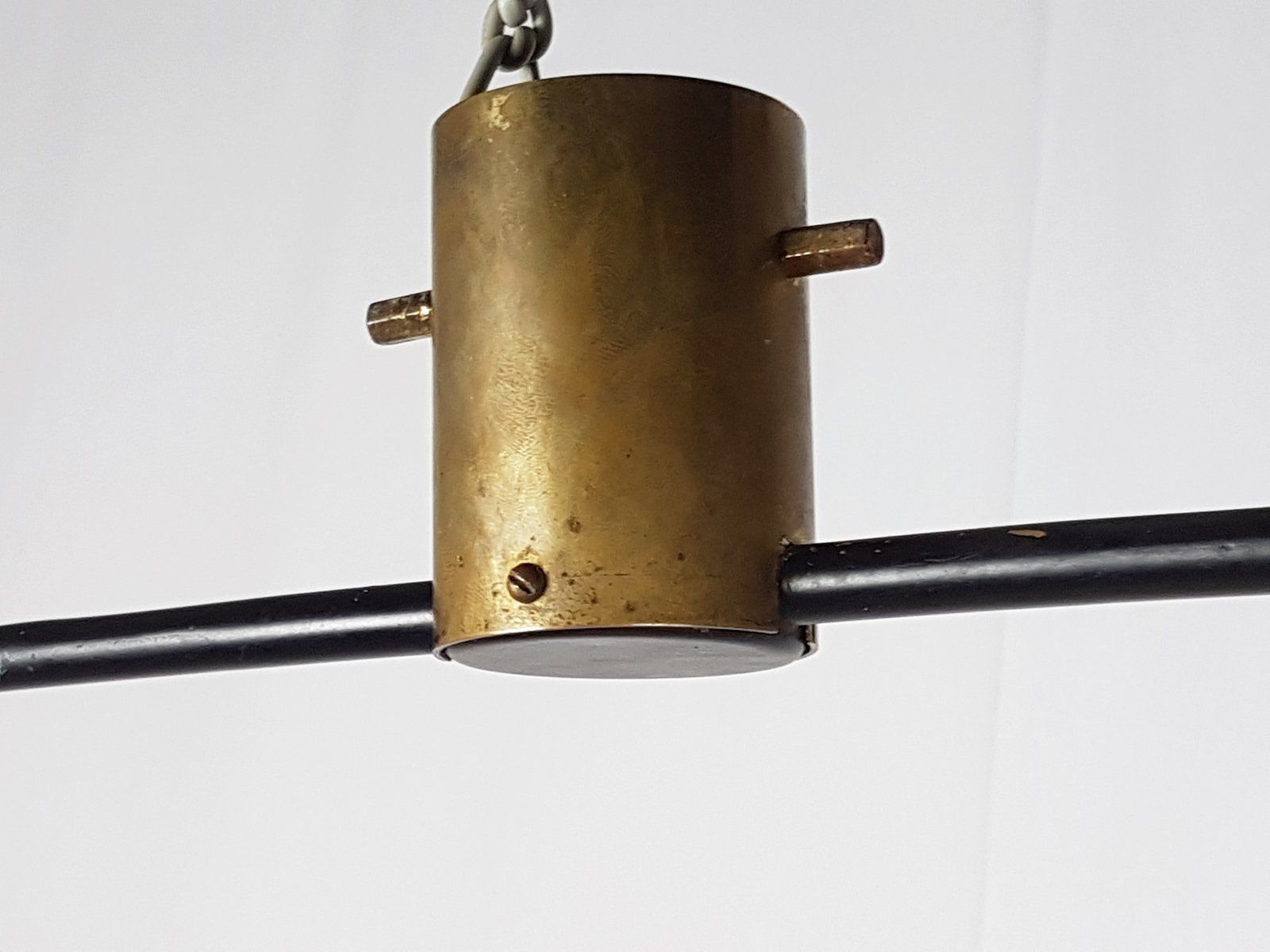 photo furniture Orange And Yellow Murano Glass And Brass Pendant Lamp From Stilnovo