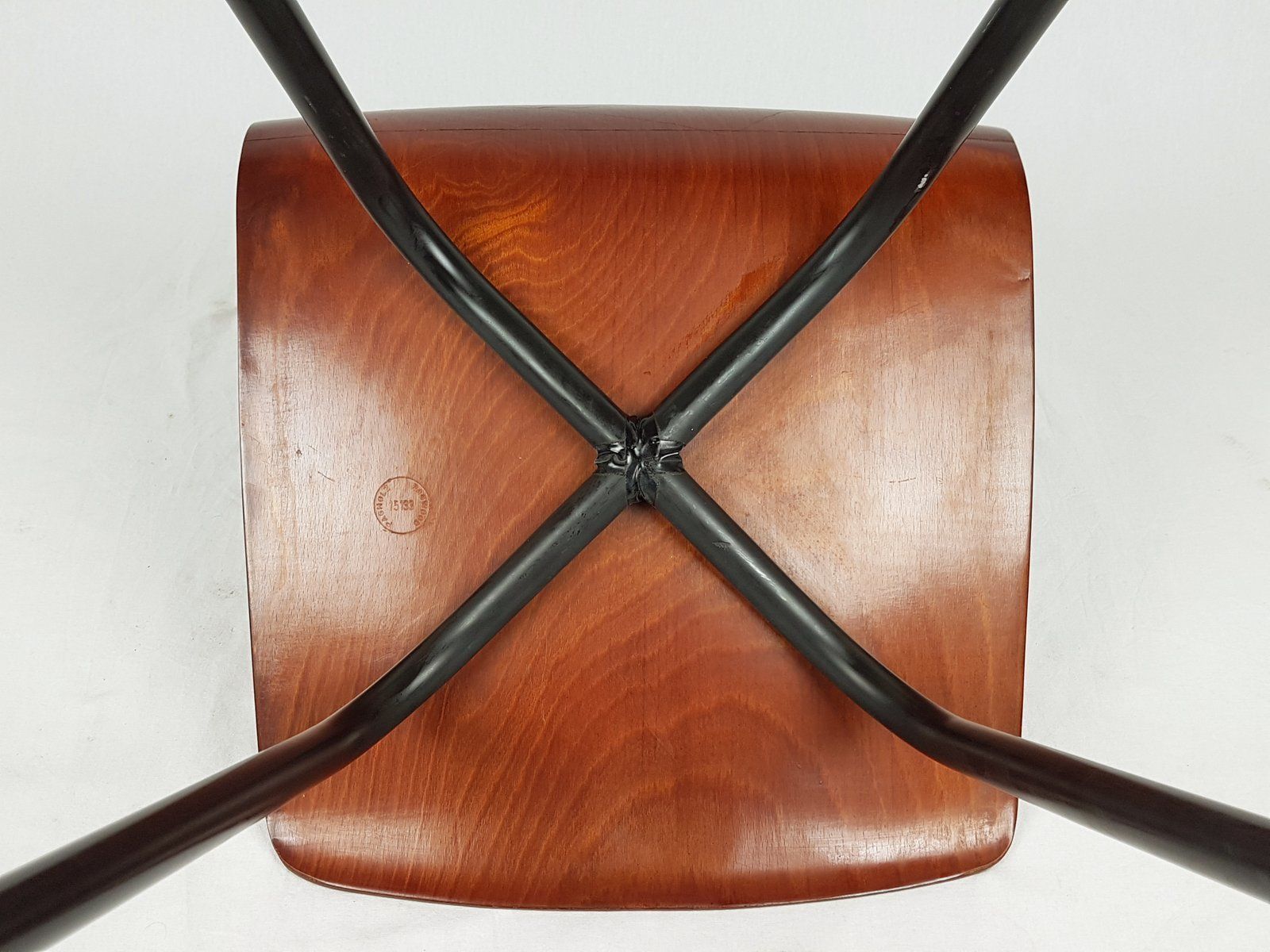 Black Metal And Pagwood Dining Chairs From Pagholz Flötotto 1960s Set Of 5 photo vinterior