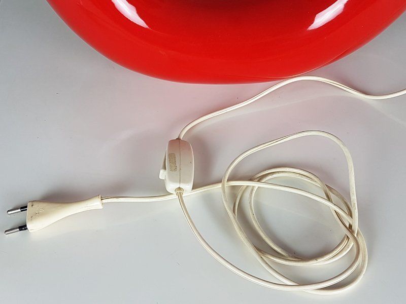 Red Tubo Table Lamp By Tomoko Tsuboi Ponzio For Ceramica Franco Pozzi 1968 photo buy