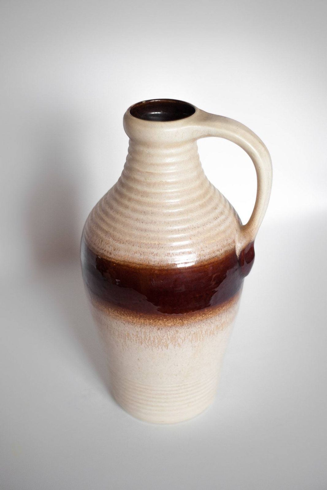 Large Vase West Germany Bay 631 40, Flower Pot, Base For Lamp, Pottery, Collection, Interior Design, Retro, 70's photo Home Decor